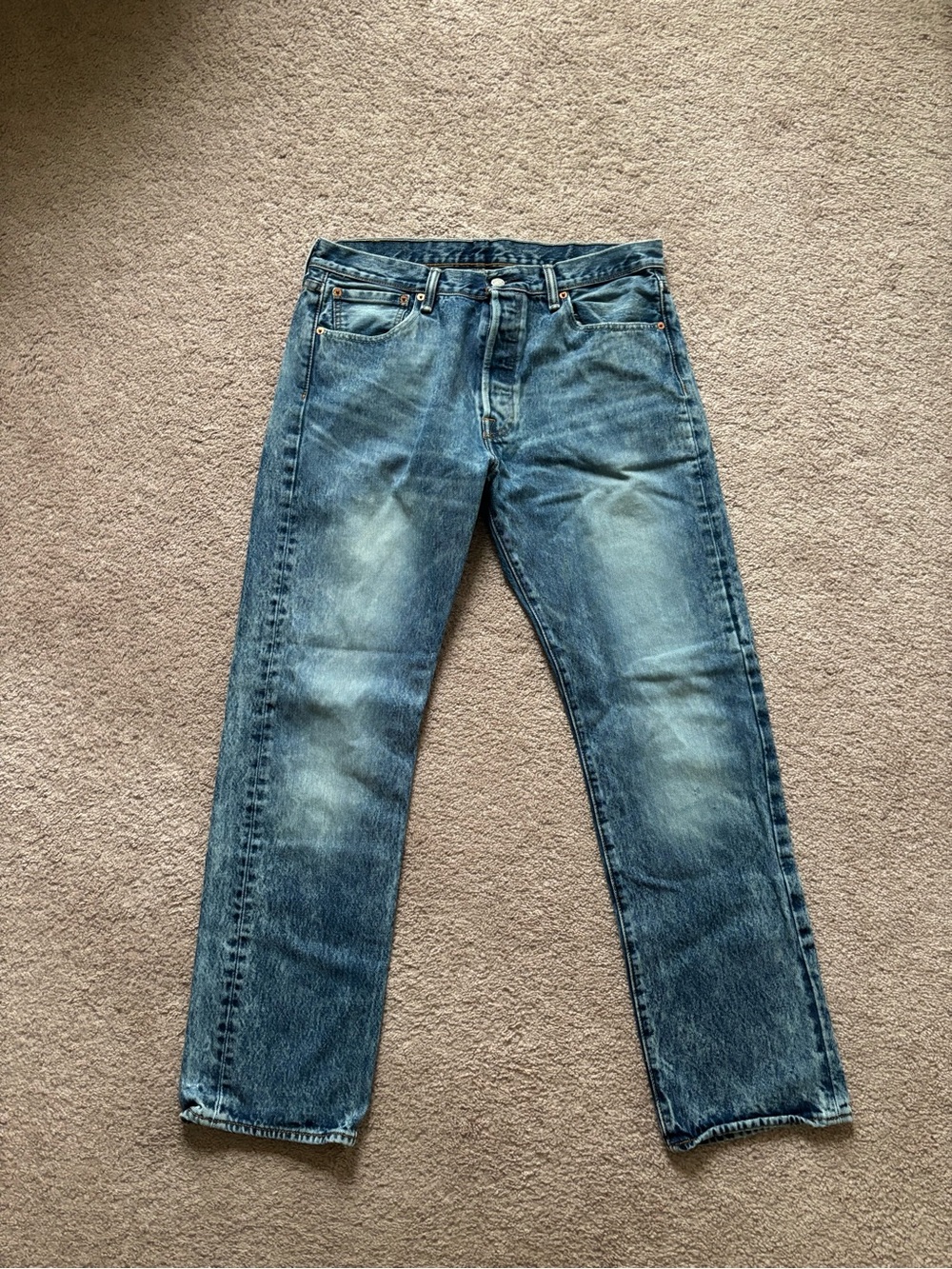 Levi's Vintage-Style Blue Straight Jeans